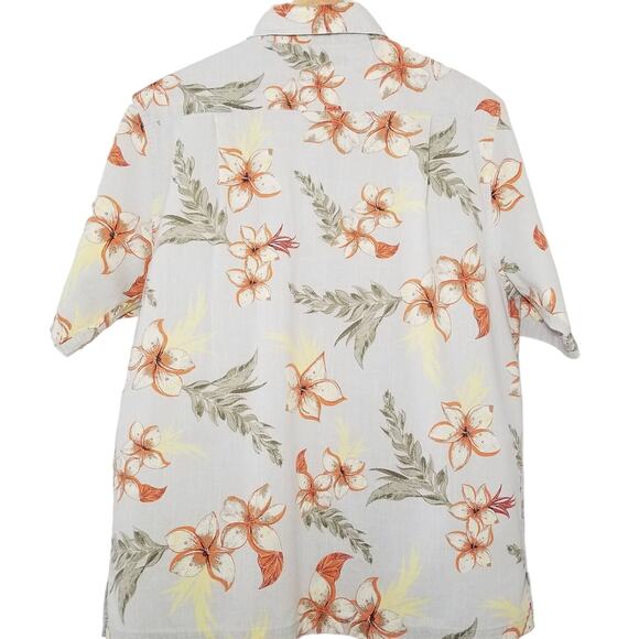 Croft & Barrow Hawaiian Tropical Button Up Short Sleeve Shirt M Tiki Polynesian - Picture 2 of 7